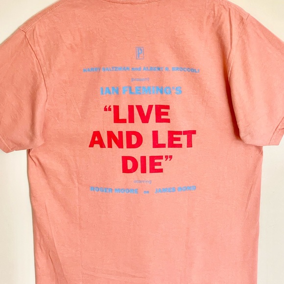 Period Correct X James Bond 007 Live And Let Die Graphic Orange T Shirt Adult M - Picture 7 of 9